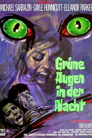 Grüne Augen in der Nacht